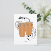 Conga Drums Briefkaart (Staand voorkant)