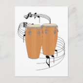 Conga Drums Briefkaart (Voorkant)