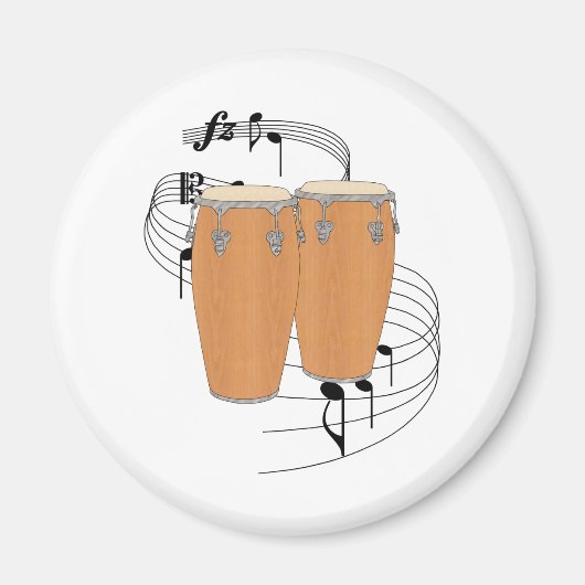 Conga Drums Magneet (Voorkant)