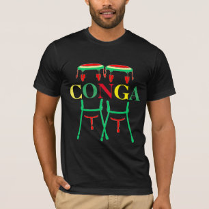 Conga Drums Mannen Basic American Apparel T-Shirt