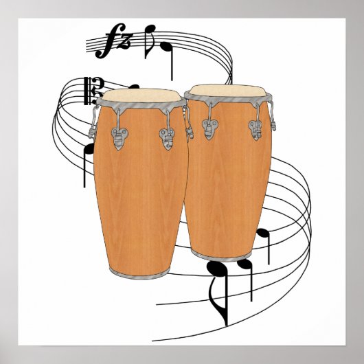 Conga Drums Poster (Voorkant)