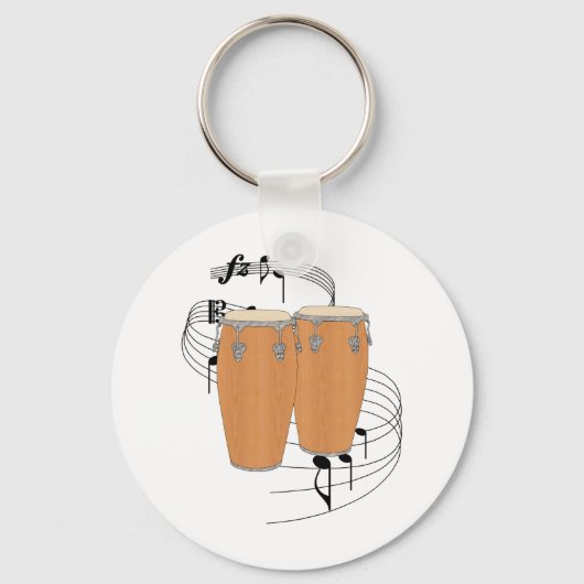 Conga Drums Sleutelhanger (Voorkant)