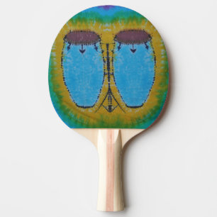 Conga Drums Tie Dye Tafeltennisbatje