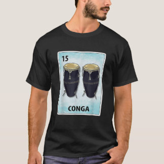 Conga Mexicaanse Kaarten T Shirt