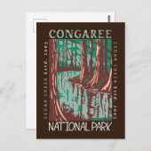 Congaree National Park Cedar Creek  Briefkaart (Voorkant / Achterkant)