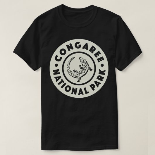 Congaree National Park Circle Tan T-shirt (Design voorkant)