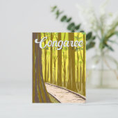 Congaree National Park Illustration Travel Briefkaart (Staand voorkant)
