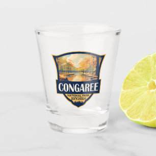 Congaree National Park Illustration Travel Shot Glas