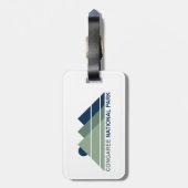 Congaree National Park Mountain Sun Bagagelabel (Achterkant verticaal)