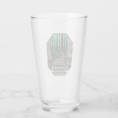 Congaree National Park Retro Emblem Glas (Achterkant)