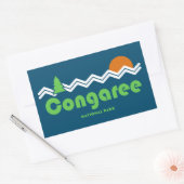 Congaree National Park Retro Rechthoekige Sticker (Envelop)
