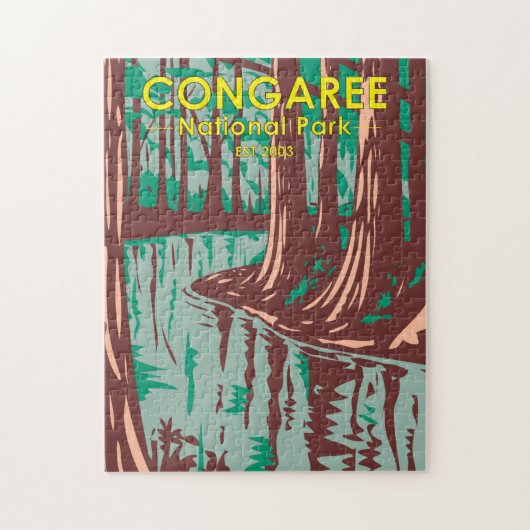 Congaree National Park South Carolina  Legpuzzel (Verticaal)