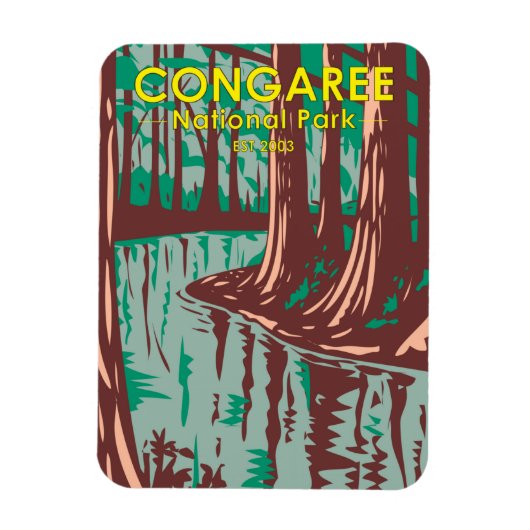 Congaree National Park South Carolina  Mag Magneet (Verticaal)