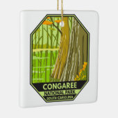 Congaree National Park South Carolina Retro Keramisch Ornament (Rechts)