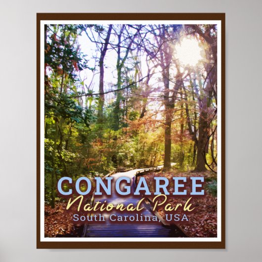 CONGAREE NATIONAL PARK - SOUTH CAROLINA USA POSTER (Voorkant)