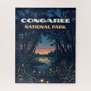 Congaree National Park Swamp South Carolina Retro Legpuzzel