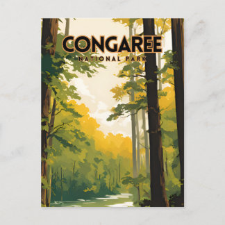 Congaree National Park Travel Poster Briefkaart