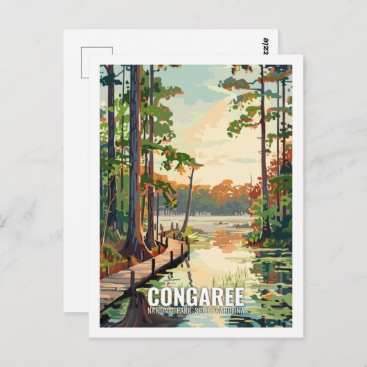 Congaree National Park, Verenigde Staten Briefkaart (Voorkant / Achterkant)