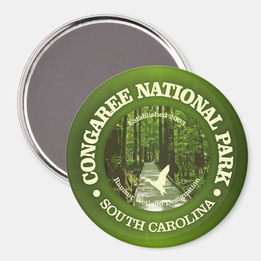 Congaree NP (rd)2 Magneet (Voorkant / Achterkant)