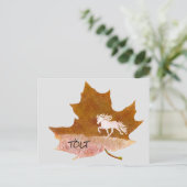 Congé d'automne avec carte postale de Tölt (Debout devant)