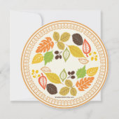 Congé d'automne Invitations de douches nuptiales d (Dos)