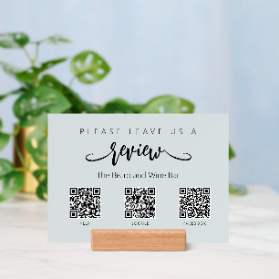 Congé d'entreprise moderne révision 3 code QR sign