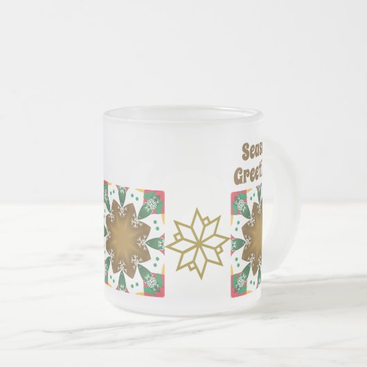 Congelé Noël Mug-Holiday Cheval Mug 🎄 Editable (Devant droit)