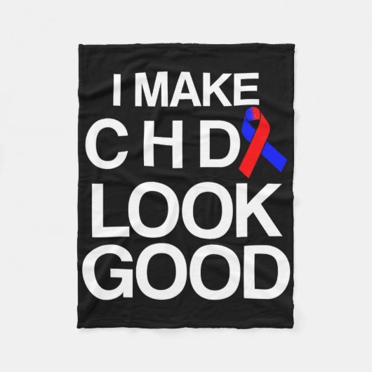 Congenitale overlevende van hartaandoening CHD War Fleece Deken (Voorkant)