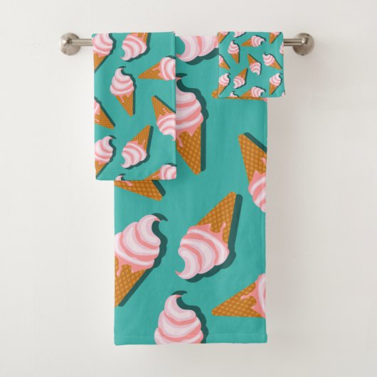 Congés gaufres crème glacée et motif de yaourt con (En situation)