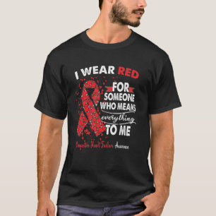 Congestief hartfalen — Bewustmakingsondersteunin T-shirt