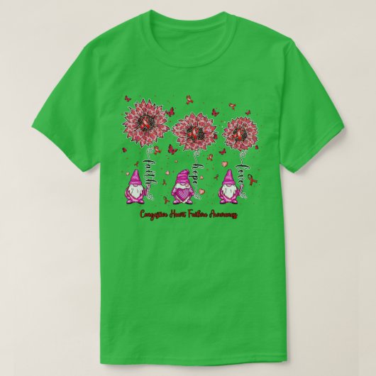 Congestief hartfalen Bewustzijn gnoom geloof hop T-shirt (Design voorkant)
