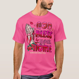 Congestief hartfalen Bewustzijn God zegene geloof T-shirt