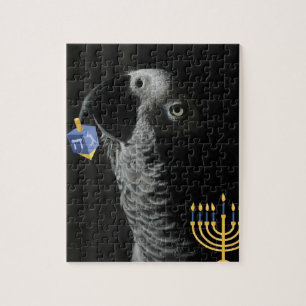 Congo-Afrikaanse Gray Hanukkah Legpuzzel