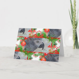 Congo-Afrikaanse grijze kerst Kaart