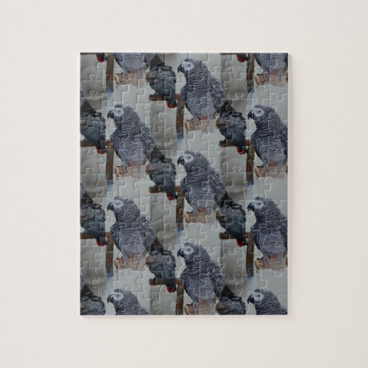 Congo-Afrikaanse grijze papegaai in Mirror Legpuzzel (Verticaal)
