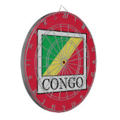Congo-Brazzaville Dartbord (Voorkant Links)