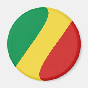 Congo-Brazzaville Fisheye Vlagmagneet Magneet