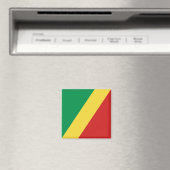 Congo-Brazzaville Flag Magnet Magneet (Insitu (Vaatwasser))
