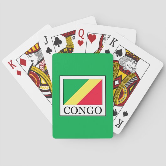 Congo-Brazzaville Pokerkaarten (Achterkant)