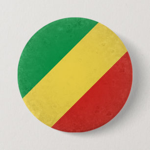 Congo-Brazzaville Ronde Button 7,6 Cm