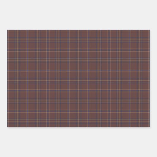 Congo Brown and Spicy Mix Plaid Inpakpapier Vel (Voorkant 2)