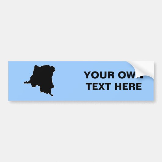CONGO, DEMOCRATISCHE REPUBLIEK BUMPERSTICKER (Voorkant)