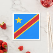 Congo - Democratische Republiek Congo vlag Servetten (Insitu)