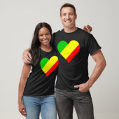 Congo Flag Heart Congo  Love Congo T-shirt (Unisex)
