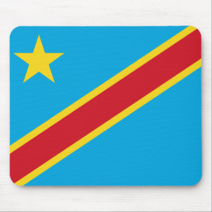 Congo-Kinshasa Flag Mousepad Muismat