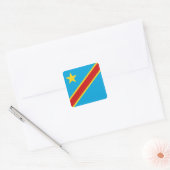 Congo-Kinshasa Flag Sticker (Envelop)
