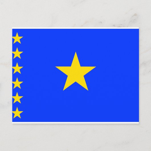 Congo Kinshasa-vlag Briefkaart (Voorkant)