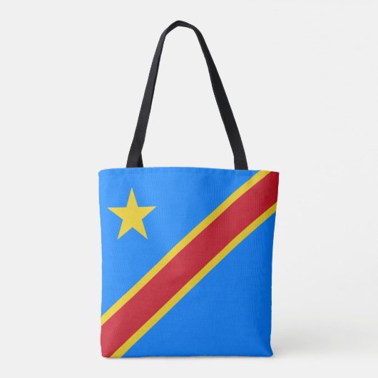 Congo Kinshasa Vlag Draagtas (Achterkant)