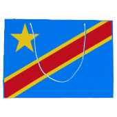 Congo Kinshasa Vlag Groot Cadeauzakje (Achterkant)