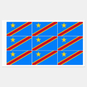 Congo Kinshasa Vlag Labels (Vel)